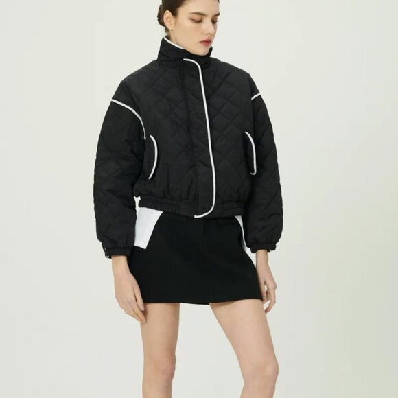 Storets Boa Quilted Bomber Jacket S/M - Picture 4 of 16